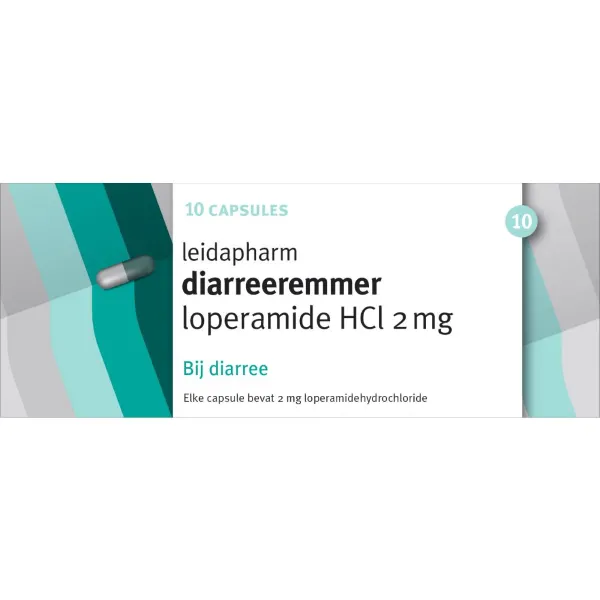 Leidapharm Diarreeremmer Loperamide 2 mg 10 capsules