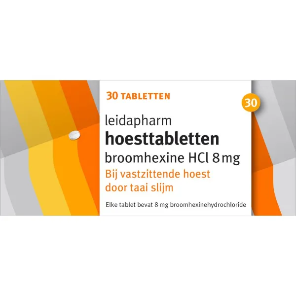 Leidapharm Hoesttabletten Broomhexine HCI 8 mg 30 tabletten