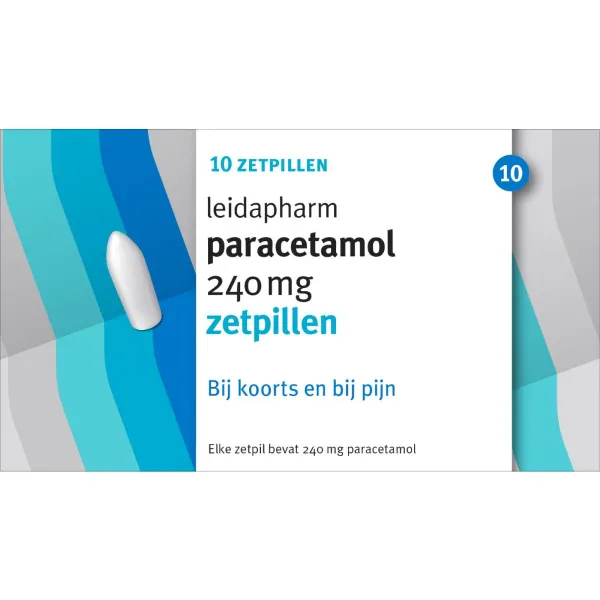 Leidapharm Paracetamol 240 mg 10 zetpillen