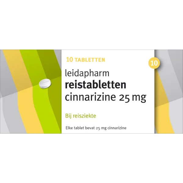 Leidapharm Reistabletten Cinnarizine 25 mg 10 tabletten