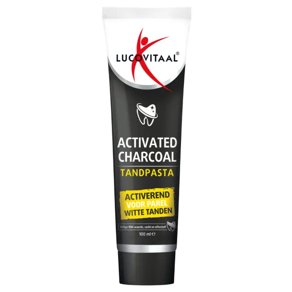 Lucovitaal Tandpasta Activated Charcoal 100 ml