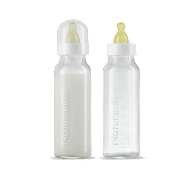 Natursutten Glazen Drinkflessen 240 ml 2 stuks