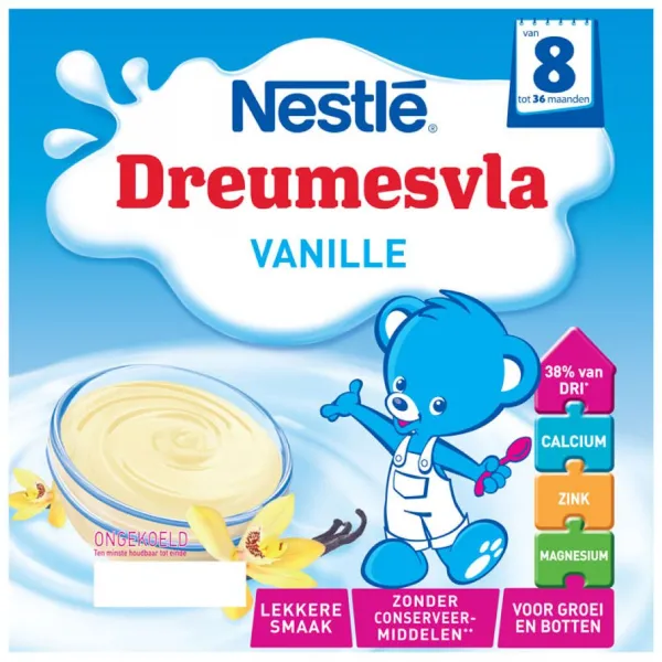Nestle Dreumesvla Vanille 8-36 mnd 4x100 gr