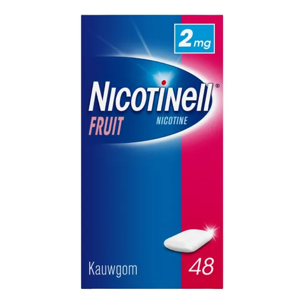 Nicotinell Kauwgom Fruit 2 mg 48 stuks