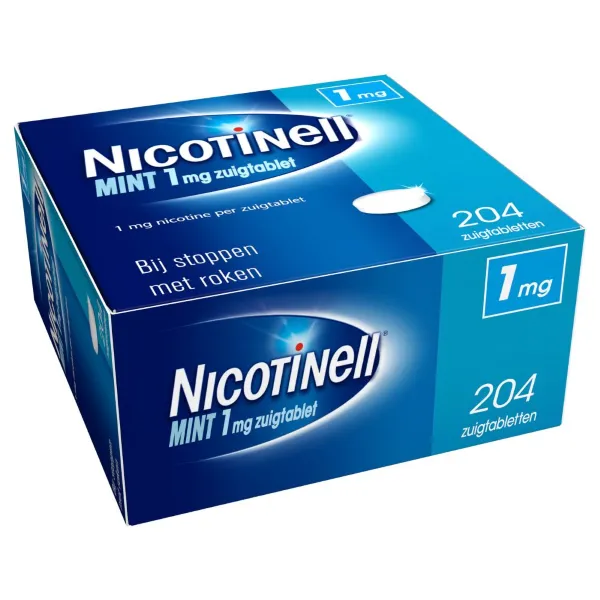 Nicotinell Zuigtablet Mint 1 mg 204 zuigtabletten