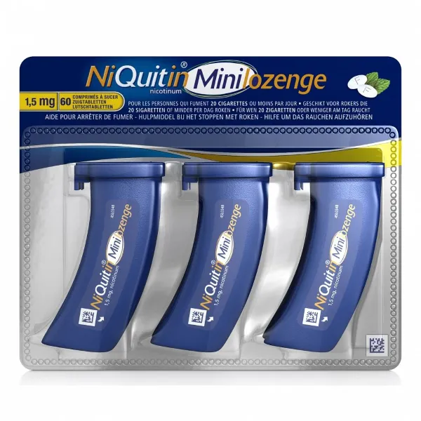 Niquitin Mini 1, 5 mg Zuigtablet 60 stuks