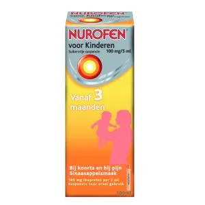 Nurofen Suspensie voor Kinderen Suikervrij 100 ml