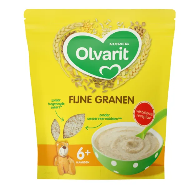 Olvarit Granenpap Fijne Granen 6+ Maanden 200 gr