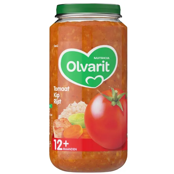 Olvarit Maaltijd 12m Tomaat Kip Rijst 250 gr