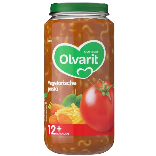 Olvarit Maaltijd 12m Vegetarische Pasta 250 gr