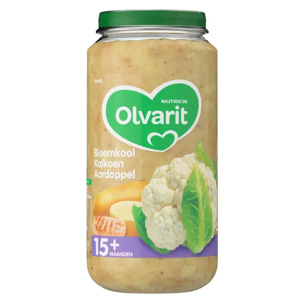 Olvarit Maaltijd 15m Bloemkool Kalkoen Aardappel 250 gr