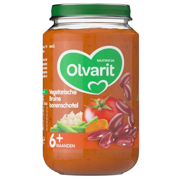Olvarit Maaltijd 6m Vegetarische Bruine bonenschotel 200 gr