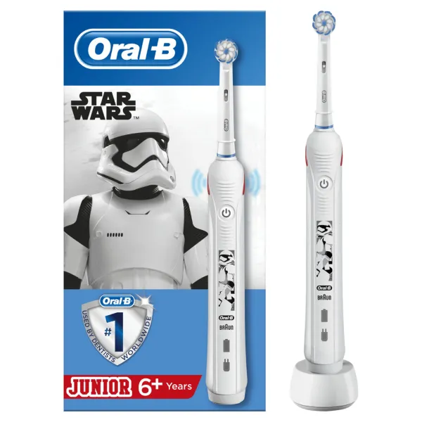 Oral-B Elektrische Tandenborstel Kids Junior Pro 2 White Starwars 1 Stuks