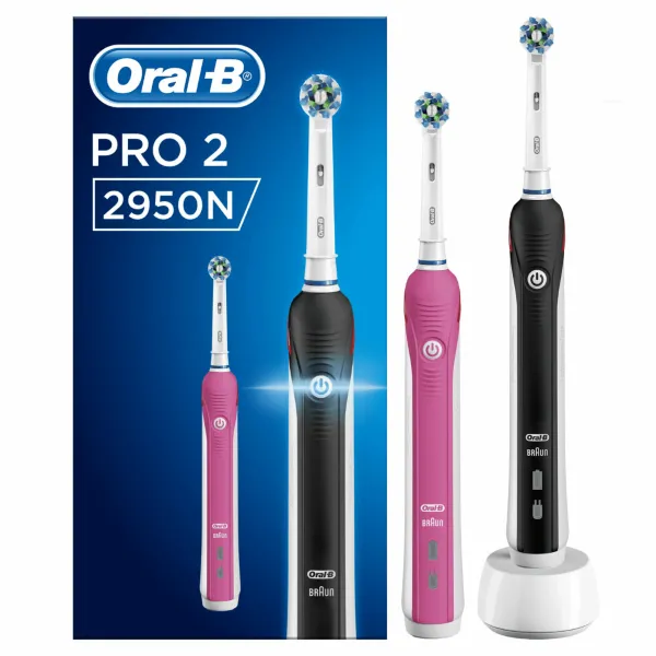 Oral-B PRO 2 2950N CrossAction Elektrische Tandenborstel 2 Stuks