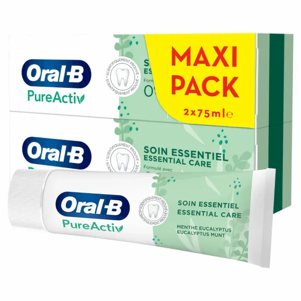 Oral-B Tandpasta PureActiv Essential Care 2 x 75 ml