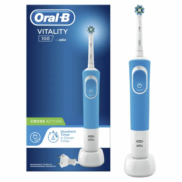 Oral-B Vitality 100 Elektrische Tandenborstel Blauw 1 Stuk