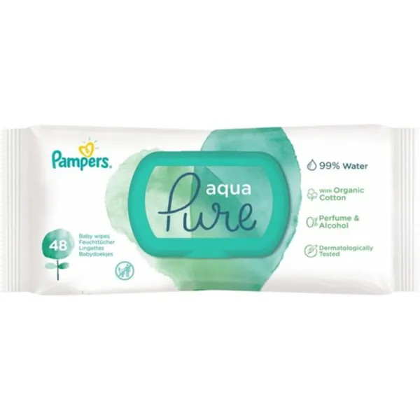 Pampers Billendoekjes AquaPure 48 Doekjes