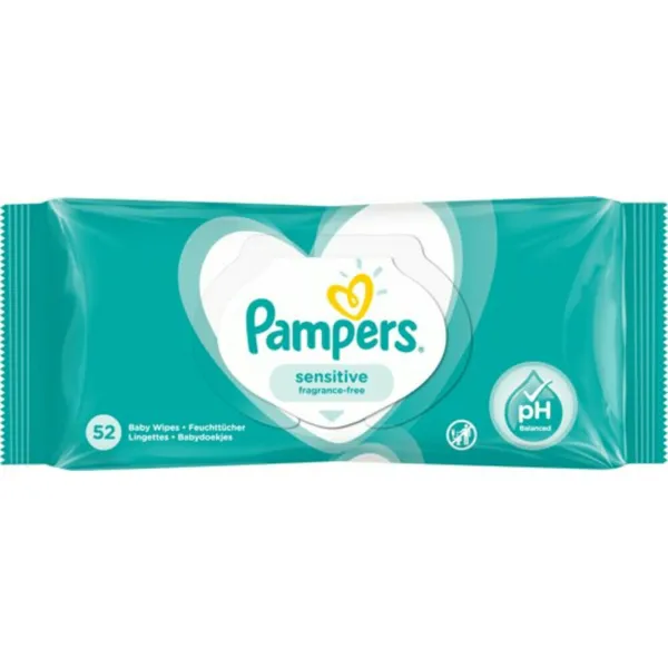 Pampers Billendoekjes Sensitive Navulpak 52 stuks