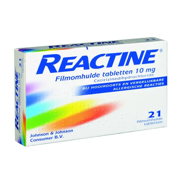Reactine 10mg 21 tabletten