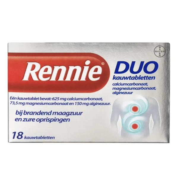 Rennie Duo 18 tabletten