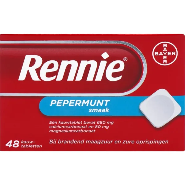 Rennie Pepermunt 48 tabletten