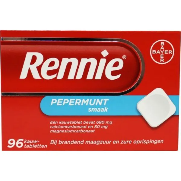 Rennie Pepermunt 96 tabletten