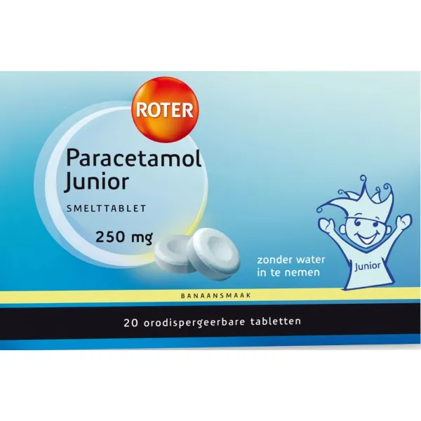 Roter Paracetamol 250 mg Junior 20 smelttabletten