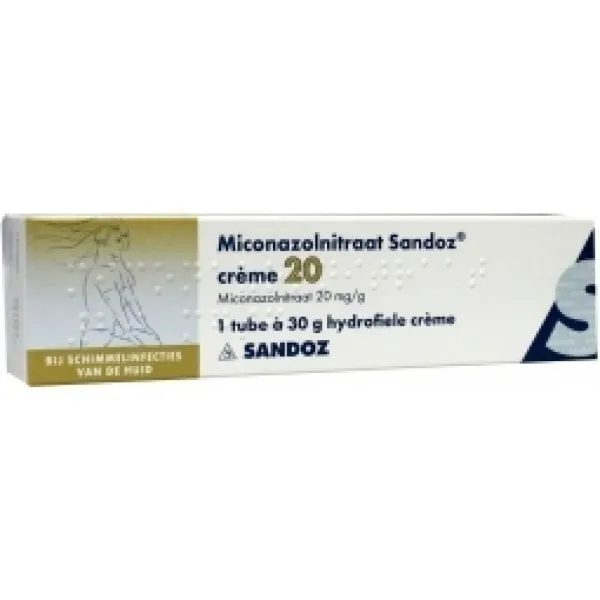 Sandoz Miconazolnitraat Cremedoz 30 gram