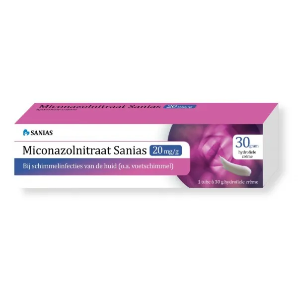 Sanias Miconazolnitraat 20mg Creme 30 gr