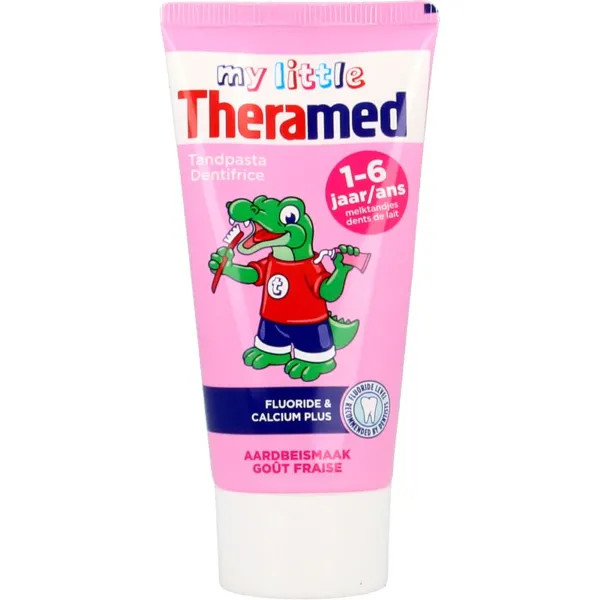 Theramed Tube Junior Aardbei 3+ 50 ml