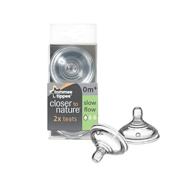 Tommee Tippee Closer to Nature Flesspeen 0+ mnd 2 stuks