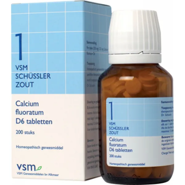VSM Schüssler nr. 1 Calcium fluoratum D12 200 tabletten