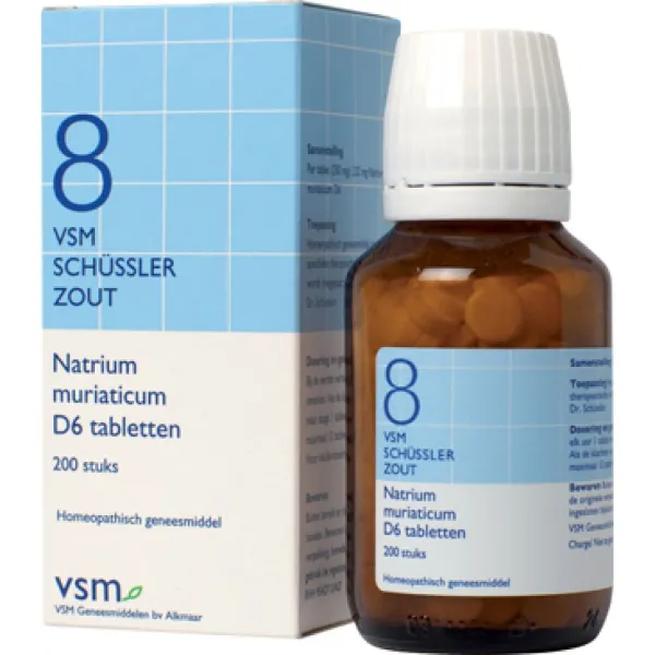 VSM Schussler Zout nr. 8 Natrium Muriaticum 200 tabletten