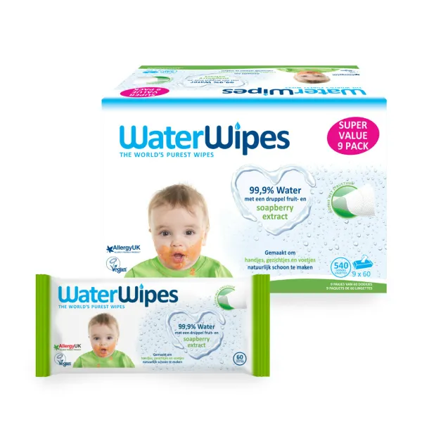 WaterWipes Snoetendoekjes 540 doekjes