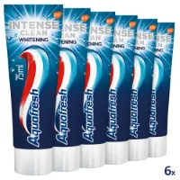 6x Aquafresh Tandpasta Intense Clean Whitening 75 ml