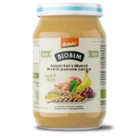 6x Biobim Fruithapje 10+ mnd Appel, Kers, Muesli 250 gr