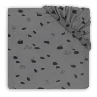 Jollein Hoeslaken Jersey Boxmatras Spot Storm Grey 75x95cm