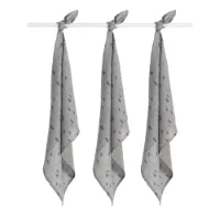 Jollein Hydrofiel Multidoek Small 70x70cm Spot Storm Grey 3 stuks