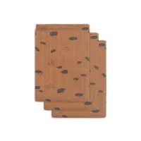 Jollein Hydrofiel Washandje Spot Caramel 3 stuks