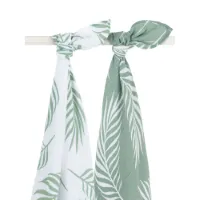 Jollein Hydrofiele Multidoek Large 115x115 cm Nature Ash Green 2 stuks