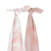 Jollein Hydrofiele Multidoek Large 115x115 cm Nature Pale Pink 2 stuks