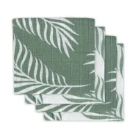 Jollein Hydrofiele Multidoek Small 70x70 cm Nature Ash Green 4 stuks