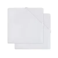 Jollein Molton Hoeslaken 40x80/90cm Wit 2 stuks