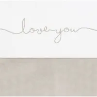 Jollein Wieglaken Love you Nougat 75x100cm
