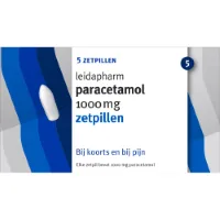 Leidapharm Paracetamol 1000 mg 5 zetpillen
