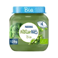 Nestle NaturNes Bio Maaltijd 4+ mnd Doperwten, Broccoli 125 gr