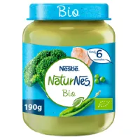 Nestle NaturNes Bio Maaltijd 6+ mnd Broccoli, Doperwten, Kalkoen 190 gr