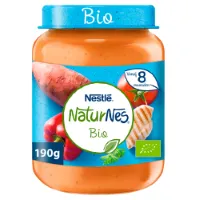 Nestle NaturNes Bio Maaltijd 8+ mnd Zoete aardappel, Paprika, Tomaat, Kip 190 gr