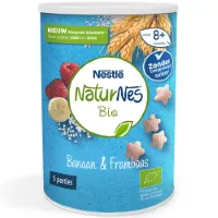 Nestle NaturNes Bio Nutripops Banaan, Framboos 35 gr