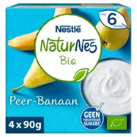 Nestle Naturnes Bio Zuivelhapje Banaan, Peer 360 gr